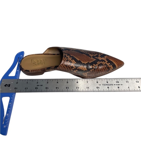Franco Sarto Reyna mule flats in a faux reptile  print. Women size 8 Medium - Picture 7 of 8